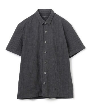 JOSEPH HOMME 新素材【通気性/洗える/ストレッチ】トリコワッシャーストレッチ　レギュラーカラー半袖シャツ グレー系