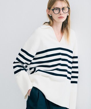 uncrave スウェットライクニット スキッパートップス