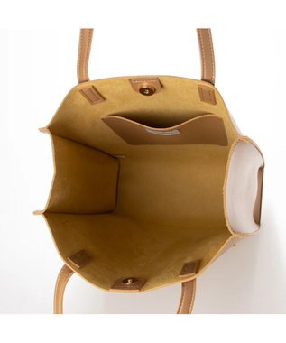 UNBILLION cachecache WEB限定シンセティックレザーフロントポケットトート オーク