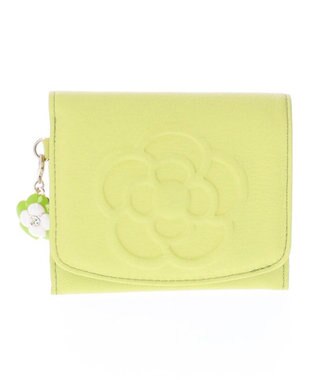 CLATHAS ワッフル　2つ折り財布 ライム
