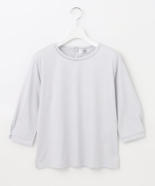 J.PRESS LADIES L 【接触冷感・UVケア】 スムースジャージー カットソー サックスブルー系