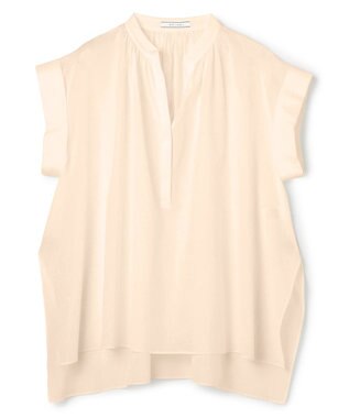BEIGE， BAC / コットンシアー ギャザーブラウス Peach