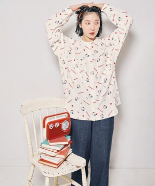 ワコール／睡眠科学 パジャマ 長袖 長ズボン 綿100%(本体) 寝返りしやすい 【睡眠科学×サンリオキャラクターズ】 レディース YDX651 睡眠科学／ワコール レッド