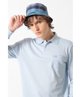 DAKS 50thリバーシブル・バケットハット（UVカット） ブルートパーズ