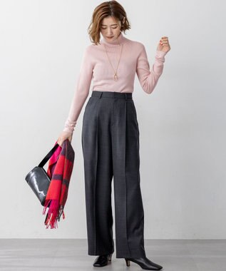 23区 S 【滝沢眞規子さん着用/WEB限定カラーあり】ウーステッドウール リブタートル ニット ピンク系