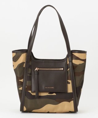 LA BAGAGERIE リサイクルレザー　フラップトート カーキ