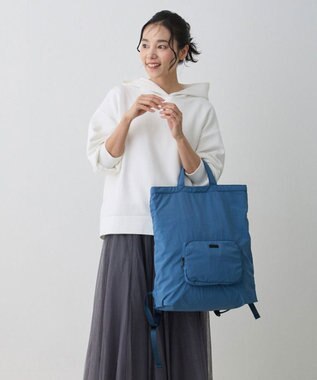 ROOTOTE 1065【パッカブル】LT.セオルー.メッケル.ルミエ-A 02：ネイビー