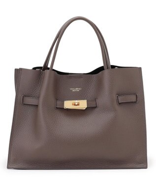 23区 VIOLAd'ORO イタリアンWフェイスレザー トートバッグ ダークブラウン系