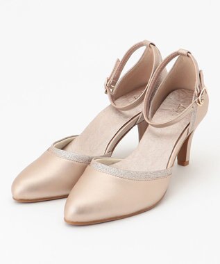 ANY SIS 【23.0~24.0cm】ラメラインブライダル パンプス シャンパンゴールド