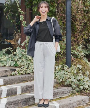 Tiaclasse シアーシャツ＋タンクトップセット（2点セット） ネイビー