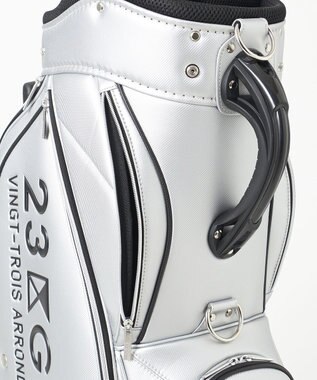 23区GOLF 【UNISEX】セルフスタンドバッグ内蔵キャディバッグ キャリー付き 練習や電車移動に◎ シルバー系