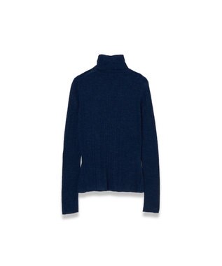 JOSEPH シアーウールリブ ハイネックニット Indigo
