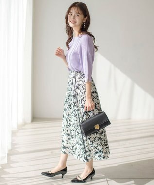 ANY SIS 【UVカット・洗える】コクーンスリーブ プルオーバー ラベンダー