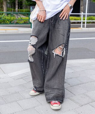 WEGO スーパーバギーデストロイデニム スミクロ