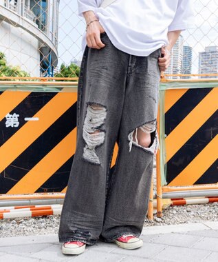 WEGO スーパーバギーデストロイデニム スミクロ