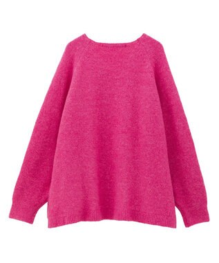 YECCA VECCA Vネックルーズニット Pink