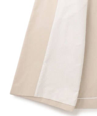 23区 コットンポリエステルギャバジン ステンカラーコート ベージュ系