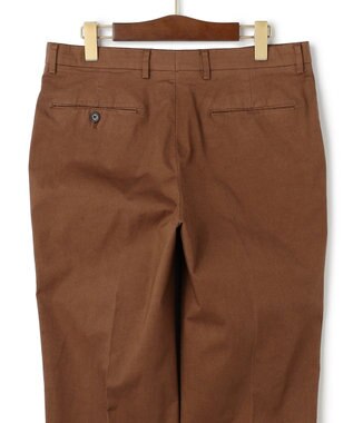 J.PRESS MEN 【ストレッチ】オックスガーメントダイ ステムテーパード パンツ ブラウン系