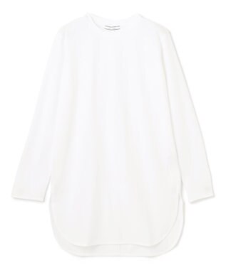 BEIGE， 【洗える】BROIS / ロング丈カットソー White