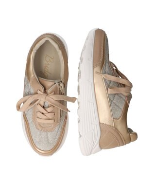Bridget Birkin 【Bridget Birkin】インヒールキルティングスニーカー ゴールド