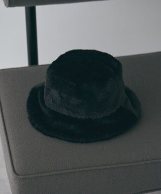 AMERICAN HOLIC フェイクファーバケットハット Black