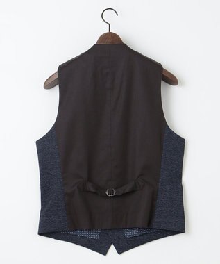 JOSEPH ABBOUD 【キングサイズ・ストレッチ】ツィーディージャージ　ベスト ネイビー系