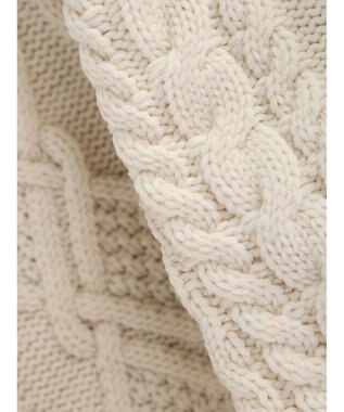 CRAFT STANDARD BOUTIQUE リサイクルポリエステルケーブルカーディガン Ivory