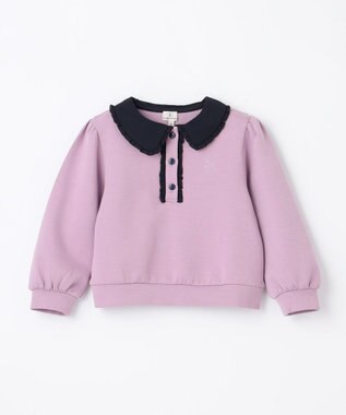 組曲 KIDS 【110-140㎝】ダンボールニット トレーナー ラベンダー系