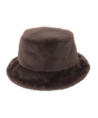 AMERICAN HOLIC フェイクファーバケットハット Brown