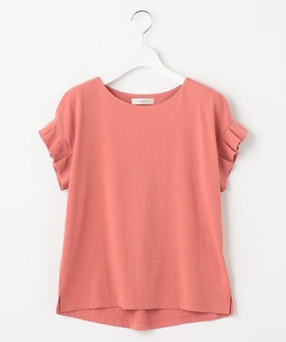 Feroux 【UVケア】タックスリーブ Tシャツ ピンク系