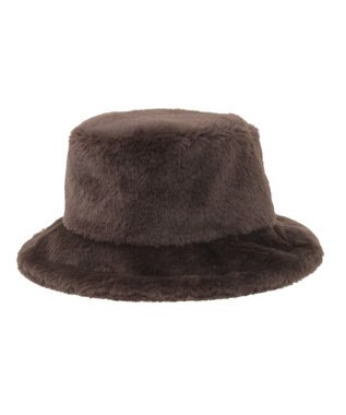 AMERICAN HOLIC フェイクファーバケットハット Brown