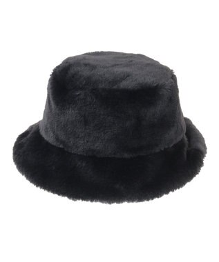 AMERICAN HOLIC フェイクファーバケットハット Black