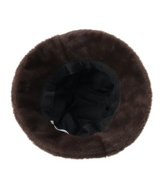 AMERICAN HOLIC フェイクファーバケットハット Brown