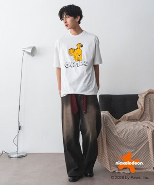 WEGO 【ユニセックス着用ITEM】GARFIELDグラフィックT（SS） ホワイト
