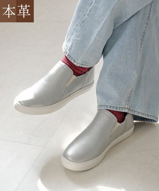 Pointer 本革スライドオンスリッポン