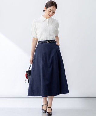 組曲 チノライク スカート ネイビー系