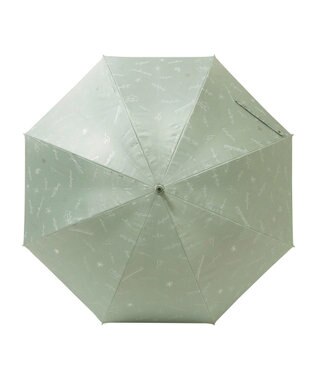 MOONBAT 【一級遮光/晴雨兼用】LANVIN en Bleu (ランバン オン ブルー) 長傘 日傘 ラインドローイング 遮光 遮熱 UV ミントグリーン