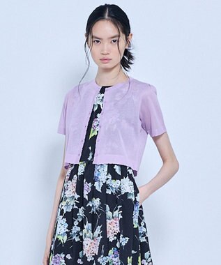TOCCA 【星風まどかさん着用】SHEER JEWEL KNIT シアーニットカーディガン ライラック系