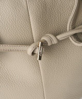 russet レザー2WAYミニトートバッグ(CE-1643) GrayBeige