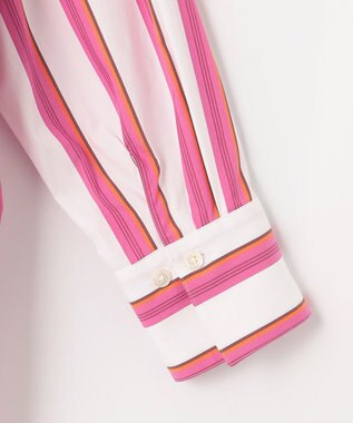 自由区 L 【洗える】SOMELOSシャーティング シャツブラウス ポピー