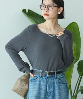 AMERICAN HOLIC 起毛プルオーバー Charcoal Gray