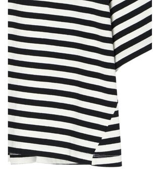 earth music&ecology バックタッククロップドＴ Border