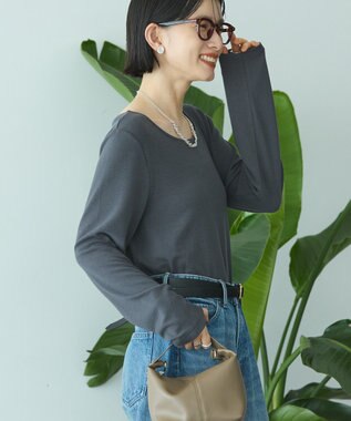 AMERICAN HOLIC 起毛プルオーバー Charcoal Gray