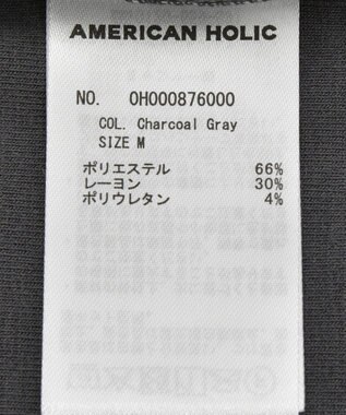 AMERICAN HOLIC 起毛プルオーバー Charcoal Gray