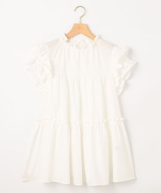 組曲 【WEB限定】ナイロンレーヨン チュニック ブラウス アイボリー系