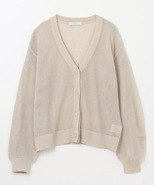 ANY メッシュカーディガン サンドベージュ