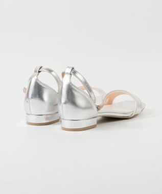 BONTRE 【pied du lapan/ピエドラパン】ローヒールアンクルストラップサンダル/50773ZI シルバー