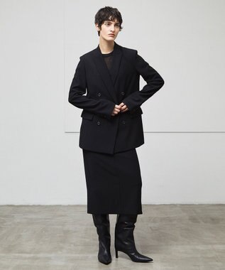 BEIGE， 【洗える】ALAINA / Iラインスカート Black