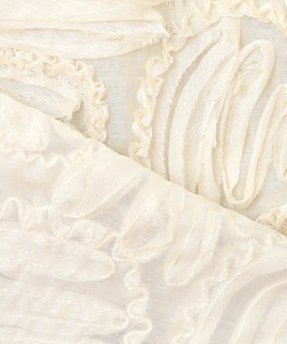 23区 L 【好評につき追加生産/洗える】リボンエンブロイダリー キャミソール ベージュ系