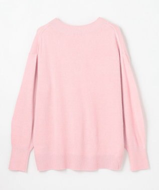 ANY 【手洗い可】イタリーヤーンウールカシミヤミックスＶネックプルオーバー ペールピンク